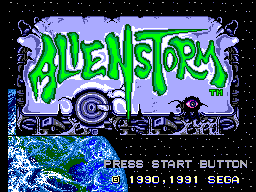 Alien Storm Title Screen